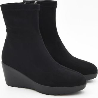 Purapiel Wedge Enkelboot Bro3 Zwart
