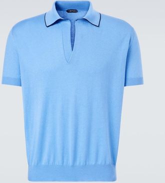 Tom Ford Polo in cotone e seta