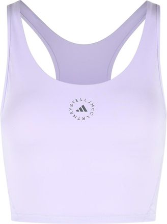 adidas by Stella McCartney Lilac Polyester Blend Sporty Top