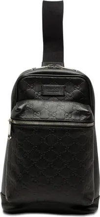 Gucci Pre-owned Gucci Guccissima Sling Backpack Mens 7AGW4L4EOGLWJVZQ