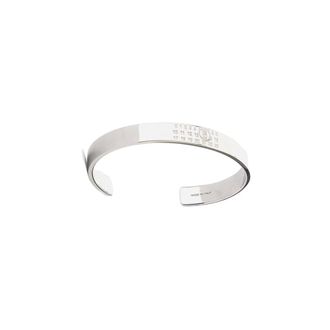 Maison Margiela Accessoires, Dames, Grijs, L, Numeric Minimal Signature Cuff Armband