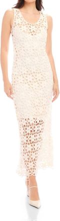 Fifteen Twenty Kelsie Crochet Dress In Ivory