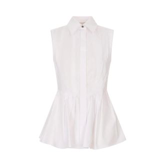 Sportmax Sportmax, Sleeveless Tops, female, White, Size: 2XS Certosa Shirt