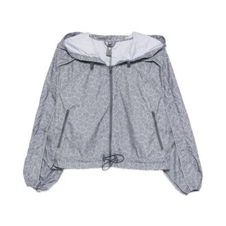 adidas Adidas by Stella McCartney, Training Jackets, female, Gray, Size: XS Hooded Jacket