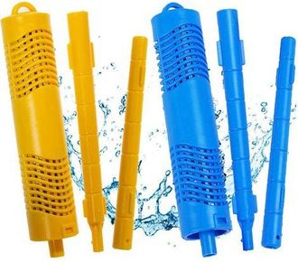 OEM Lot De 2 Cartouches De B&acirc;tonnets Min&eacute;raux Pour Spa, Pour Filtre De Bassin &Agrave; Poissons De Piscine, Dur&eacute;e De Vie De 4 Mois, Bleu Et Jaune