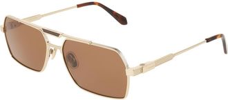 Ferragamo SF332S 745 Mens Sunglasses Gold Size 61
