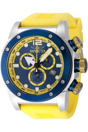 Invicta Sea Hunter 48982 Heren Horloge - Quartz Uurwerk - Roestvrij Staal met blauwe Wijzerplaat - 52mm