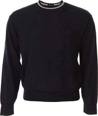 Emporio Armani Blauwe Sweater - Heren - Sweatshirts - Blauw - M - Hoodies & sweatvesten