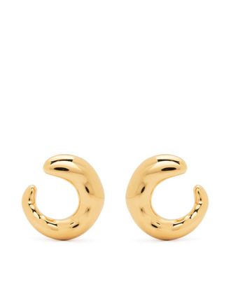 Missoma Orecchini a bottone Organic Twisted piccoli - Oro