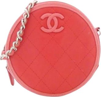 Chanel Pre-owned Lambskin Shoulder Bag - Dames - Vintage Mini Tas - Rood - ONE Size - Leer - Vintage