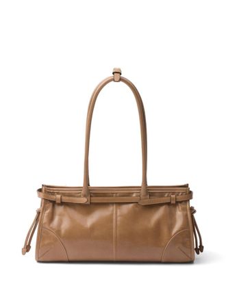 Prada Medium Bonnie shopper - Bruin