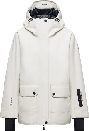 Moncler Bwindi Hooded Gore-tex Ski Jacket White Size 1