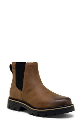 Sorel Revel Road Waterproof Chelsea Boot in Tobacco/black at Nordstrom, Size 10.5