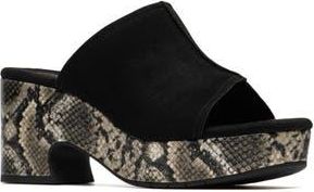Clarks Nerisa Vine Platform Sandal - Wide Width Available in Black Interest at Nordstrom Rack, Size 7.5