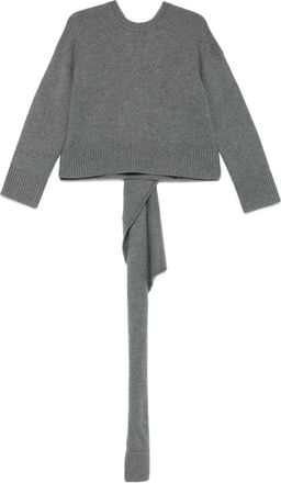 SIMKHAI Maglione con dettaglio foulard - Grigio