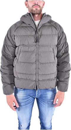 C.P. Company C.p. Company, Jassen, Heren, Grijs, S, Nylon, Eco Chrome-R Medium Jas