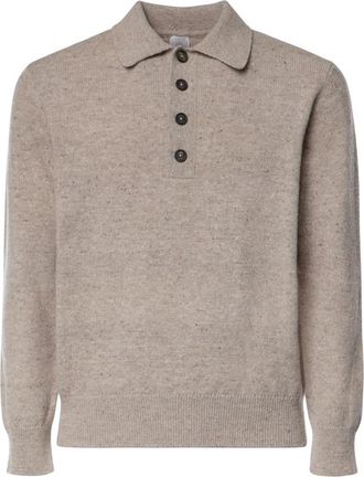 Eleventy Jersey de punto con cuello redondo - Knitwear - Hombre - Beige - 2XL