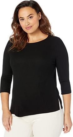 Michael Stars Andy T-Shirts Womens Clothing Black (US 0-12), Viscose/Lycra/Elastane