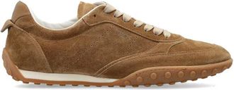 Tod's Leren sportschoenen - Dames - Sneakers - Bruin - 37 EU - Leer - Schoenen