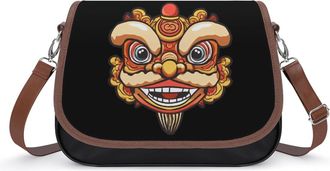 Generic Traditional Chinese Dragon Small Womens Crossbody Bags Shoulder Handbag with Adjustable Strap for Travel