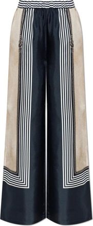 Max Mara Carabo Broek - Dames - Wijde Broeken - Veelkleurig - S - Broeken