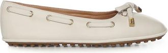 Tod's Ballerinas van nappaleer - Dames - Ballerinas - Wit - 36 EU - Leer - Schoenen