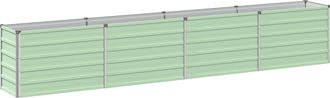 vidaXL Cama De Jard&iacute;n Elevada Verde Pastel 320 X 40 X 55 Cm Vidaxl