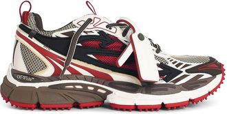 Off-white Be Right Back Red Leather Blend Sneakers