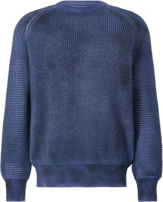 Avant Toi Truien & Vesten, Heren, Blauw, XL, Wol, Wol & Kasjmier Gebreide Trui