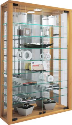 ebuy24 Ebuy24 - Vcm Vitrina Colgante Vitrina Vidrio Con Vidrio De Seguridad Esg Dimensiones Aprox. Al. 91 X An. 59 X P. 18 Cm Vidrio De Vitrina Colgante Mode