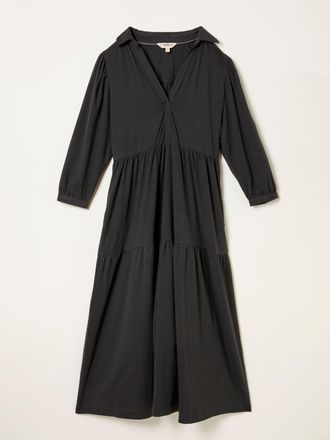 Fat Face FatFace Lola Charcoal Grey Regular Jersey Midi Dress