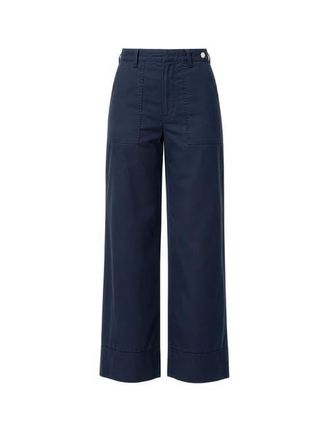 C&acirc;llas Milano Sailor Wide leg pant in Navy at Nordstrom, Size 2Long It