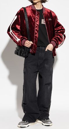 Amiri Jeans With Appliqu&eacute;s, Mens, Black