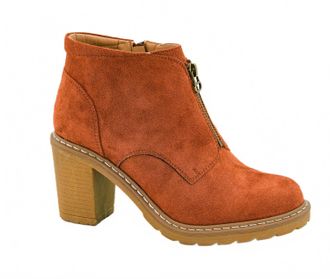 Corkys Footwear Womens Graham Cracker Faux Suede Boot In Rust
