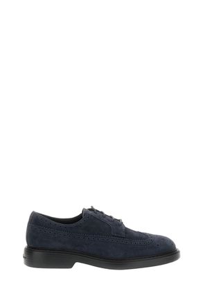 Hogan Blue Hogan H704 Derby Bucature Shoes