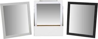 Trade Shop Trade Shop - Specchio Rettangolare Specchiera Con Cornice Decorata In Pvc 40 X 50 Cm 219108