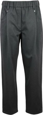 Brunello Cucinelli Broeken, Dames, Grijs, L, Katoen, Chino Broek