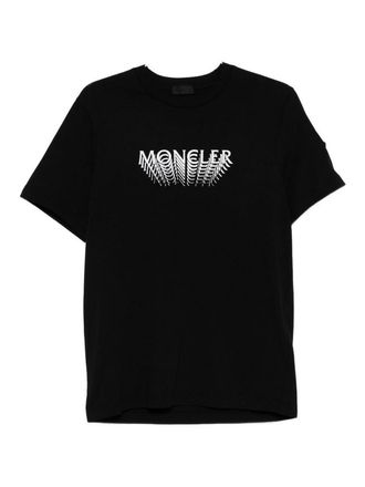 Moncler Black Cotton T-Shirt