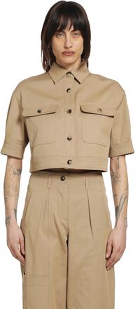 Max Mara Stretch Cotton Cropped Jacket