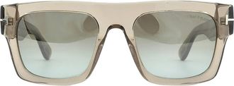 Tom Ford Fausto Gradient Brown Browline Mens Sunglasses FT0711 47Q 53