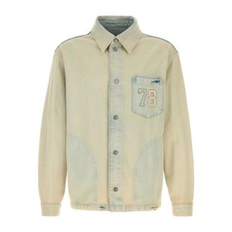 Golden Goose Denim Jackets, male, Blue, Size: XL Denim Peter Jacket