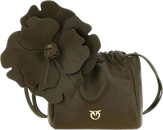 Pinko Pouch Flower - - Bags - Donna - Verde - ONE SIZE