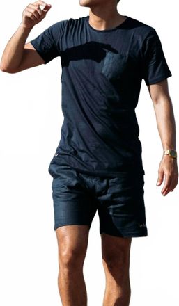 Palmacea Front Pocket Top In Navy