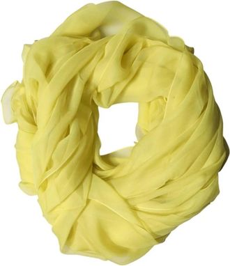 Dolce & Gabbana Ms 7575-P Zijden Sjaal voor Nek en Schouders - Heren - Zijden sjaals - Geel - ONE Size - Accessoires