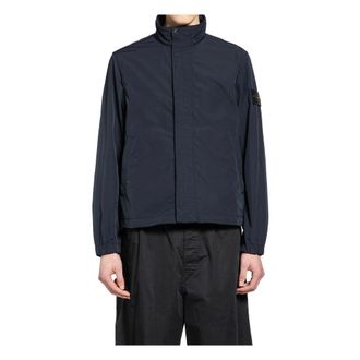 Stone Island Light Jackets, male, Blue, L, Field Jacket