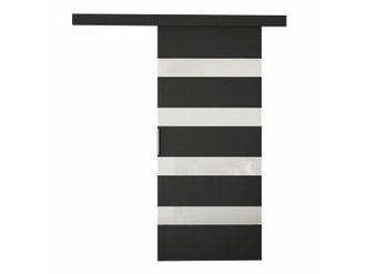 Mirjan24 Puerta Corredera Closico Materia V, Negro + Blanco