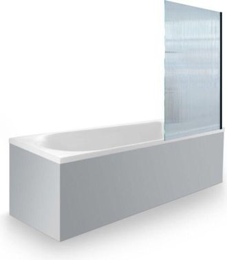 Duravit Ba&ntilde;era Derecha 170 X 75 Cm Duravit D-neo + Mampara De Ba&ntilde;era Aurys Raywall, Negro Mate