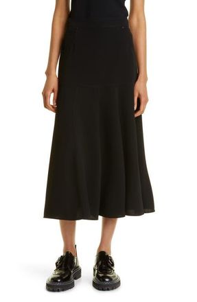 Max Mara Aerosi A-Line Skirt in Black at Nordstrom, Size 12