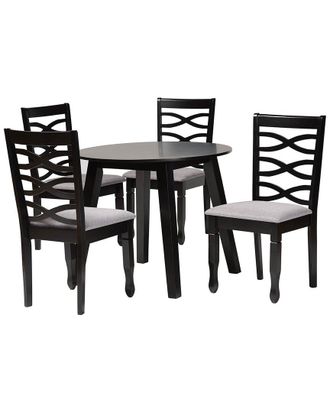 Baxton Studio Darina Modern Wood 5Pc Dining Set