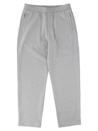 Emporio Armani Travel Essential Grey Jersey Piquet Formal Pants